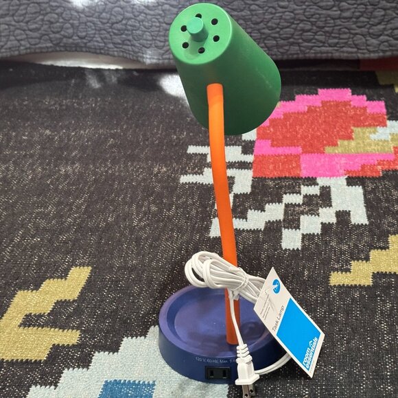 Room Essentials™ Task Table Lamp, Green/Blue/Orange Color Block - Picture 8 of 15